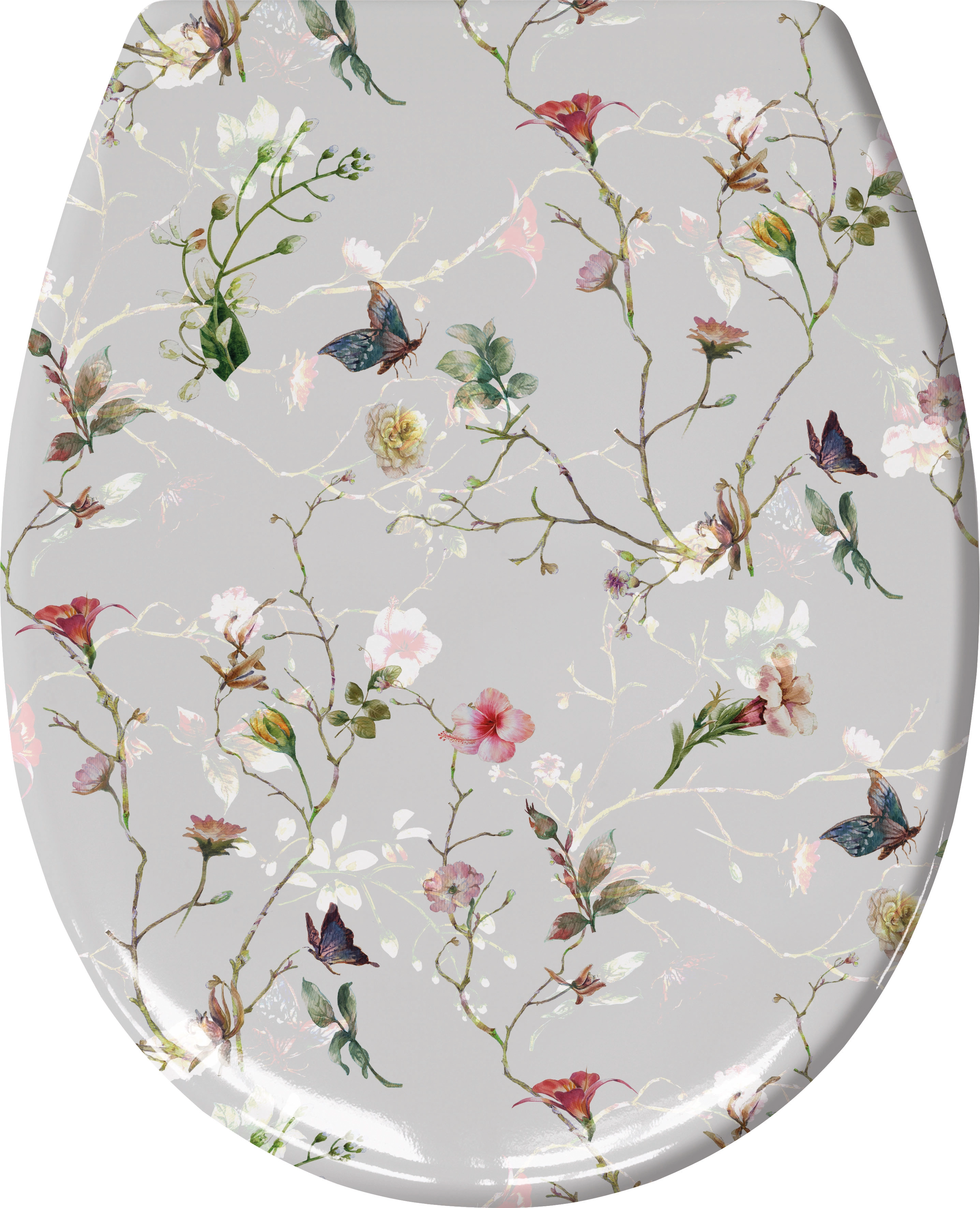 WC-Sitz, Flores Multicolor, 45 37x cm