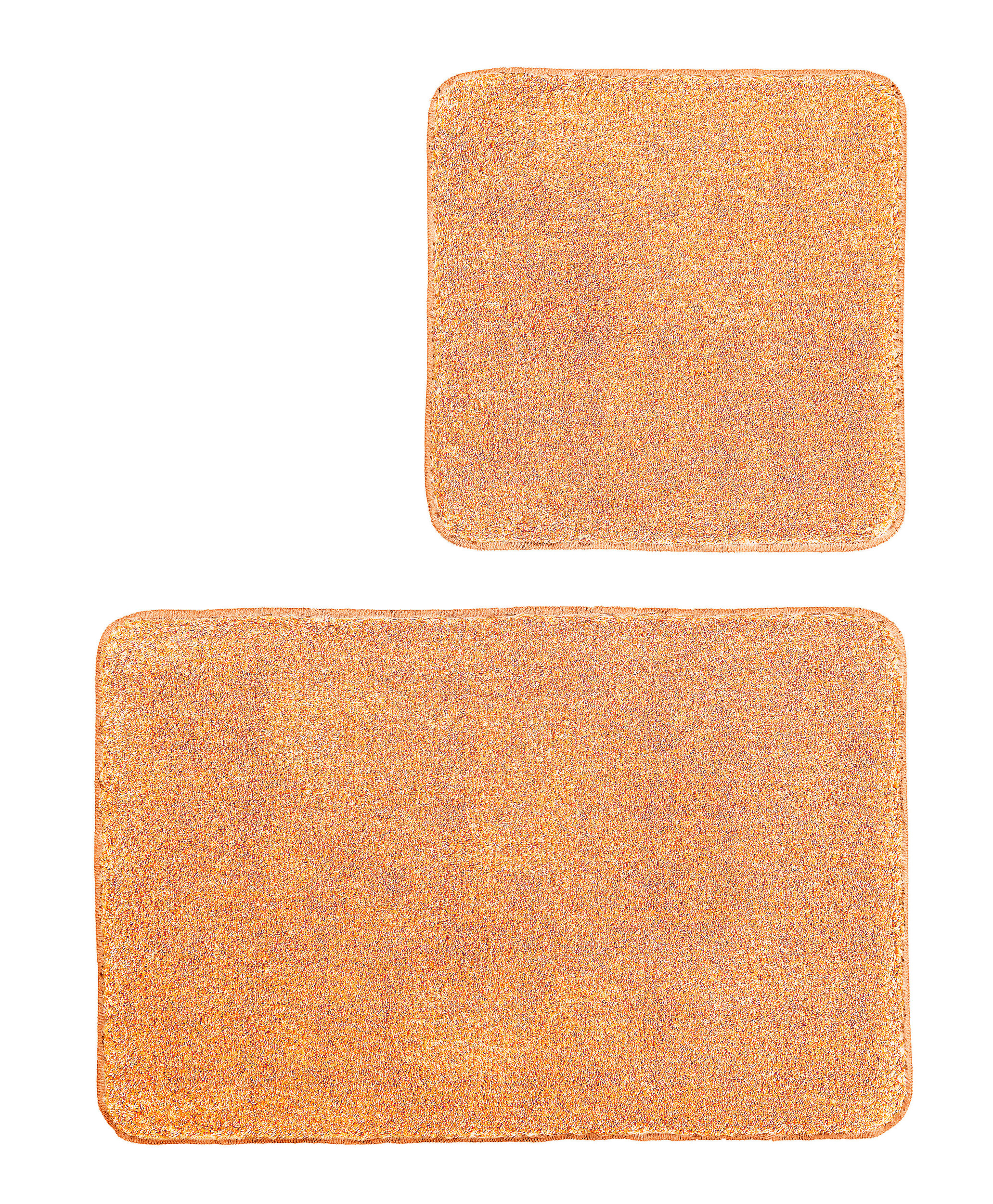 Badteppich-Set Relax in Peach mit 50x50cm und 55x85cm